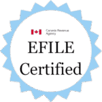 Canada Revenue Agency EFILE Certified badge